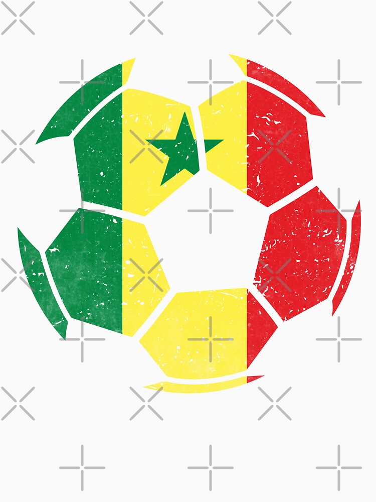 Senegal Soccer Ball Flag Jersey Senegalese Football Fan by EIMgraphic