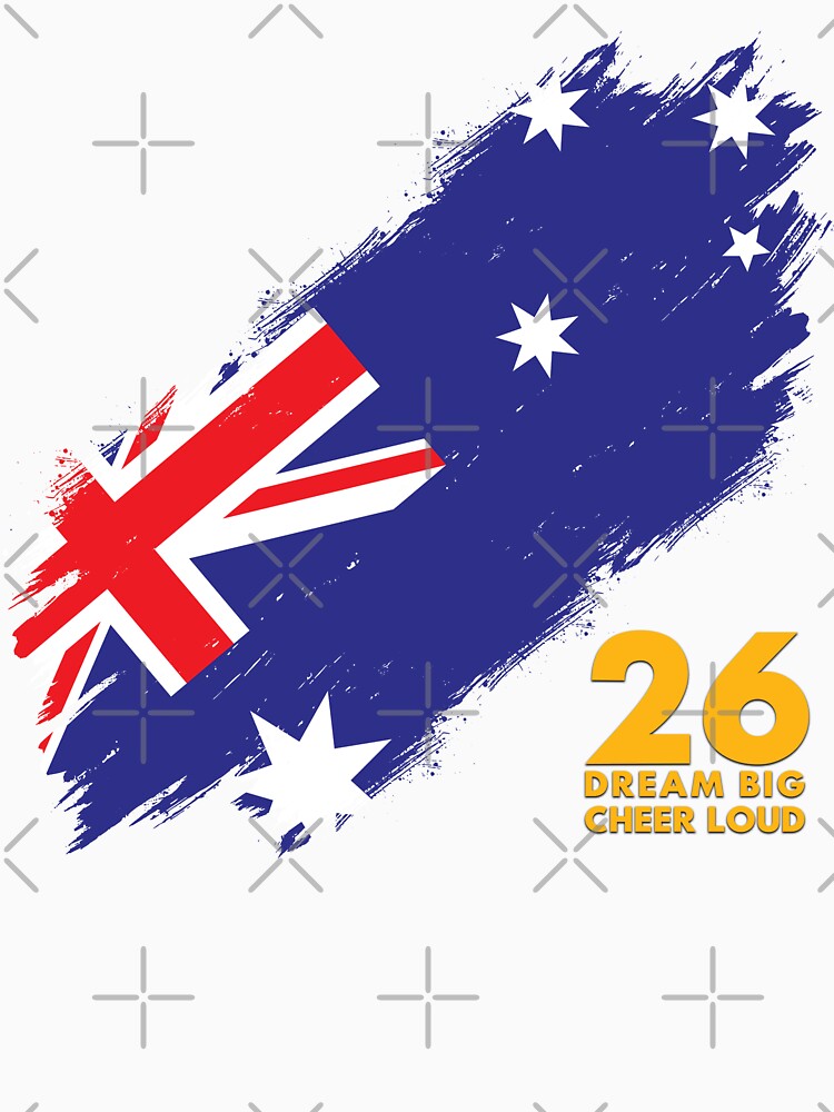 Australia Football 2026 Dream Big Cheer Loud by BananaPrint