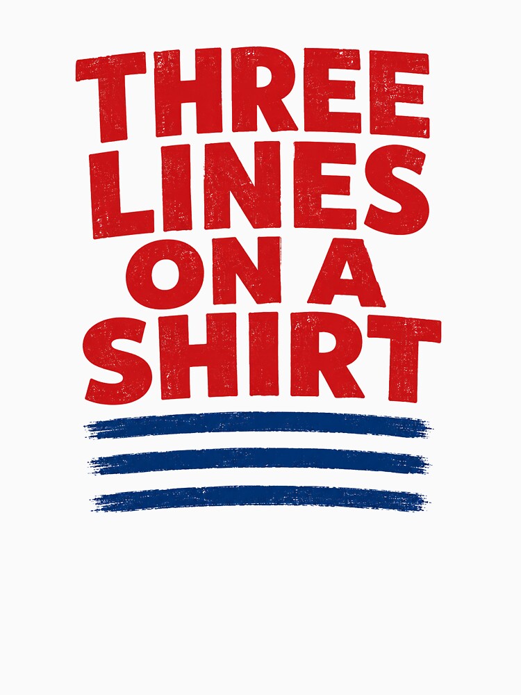 Three Lines On A Shirt Funny Football Fan Parody Retro Sports Design by UrbanKangaroo