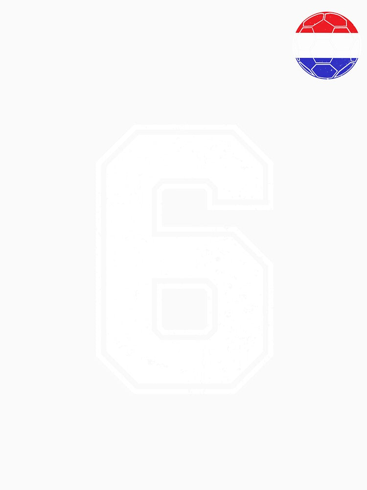 Netherlands Soccer Number 6 Vintage Sports Fan by LiviuGligoros
