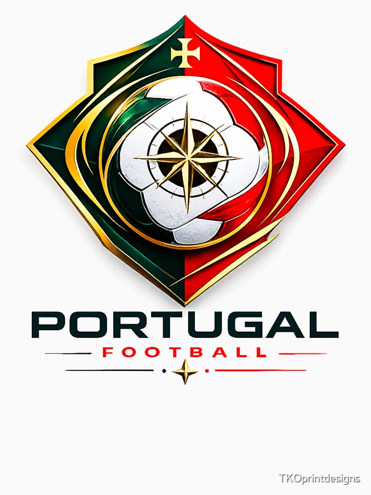 Portugal Football Ultra Modern Minimal Soccer Design by TKOprintdesigns