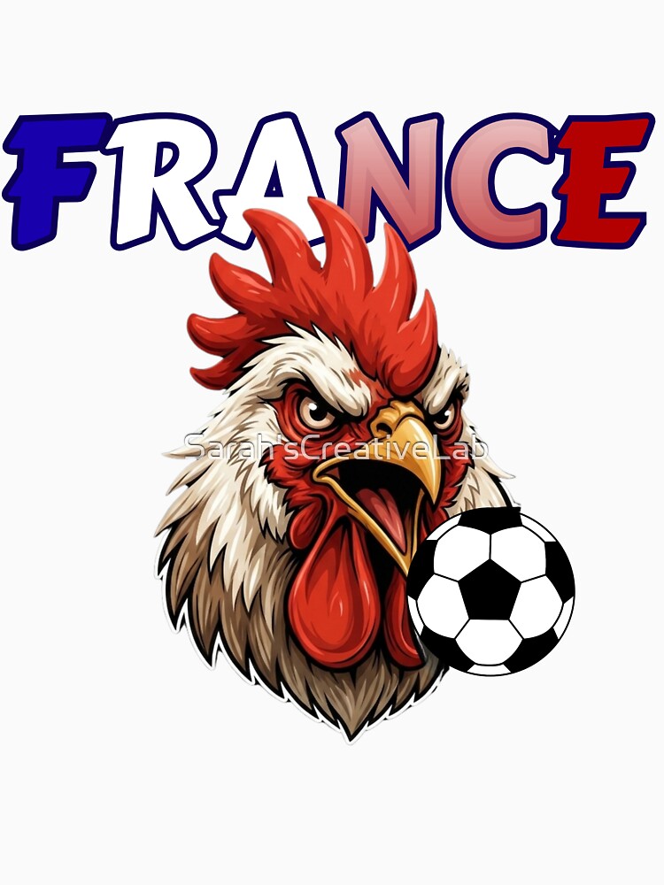 France Rooster Football Mascot Sport Logo by Sarah'sCreativeLab