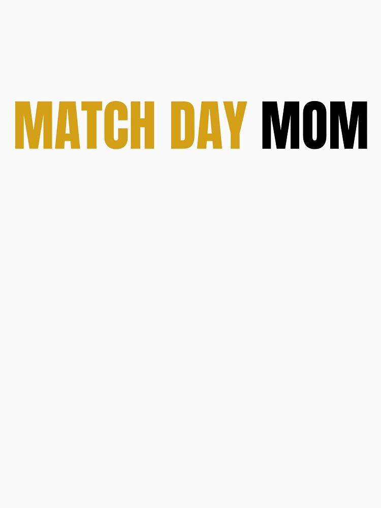 Match Day Mom Soccer Shirt for Football Moms by PlayTrackCo