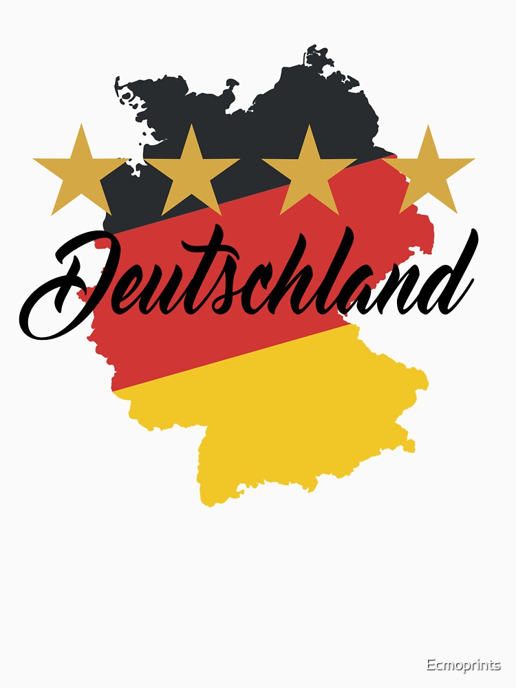 Germany lettering with national colors black red gold by Ecmoprints