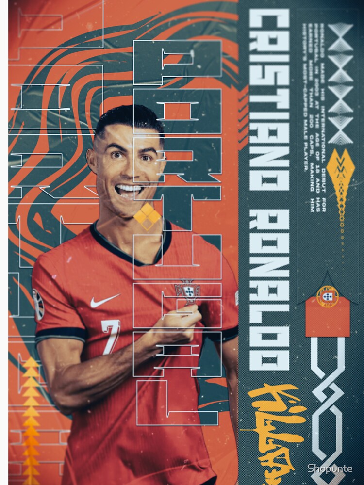 CR7 - Modern Portugal Tribute Poster by Shopunte