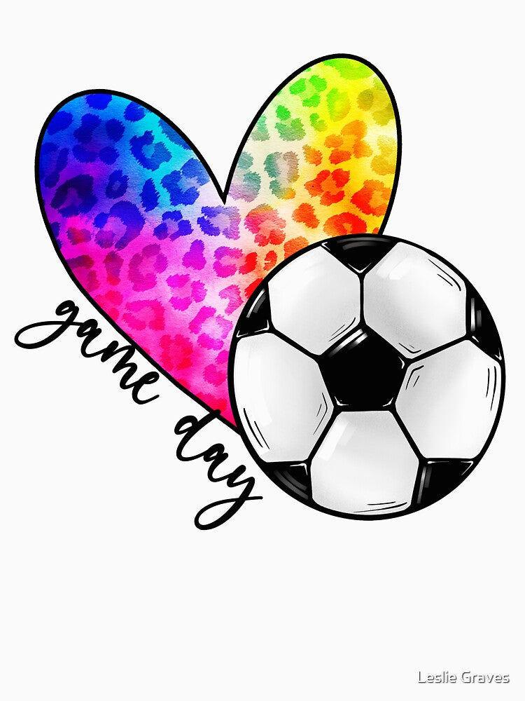 Soccer Game Day, Gift for Soccer lovers, players and coaches by Leslie Graves