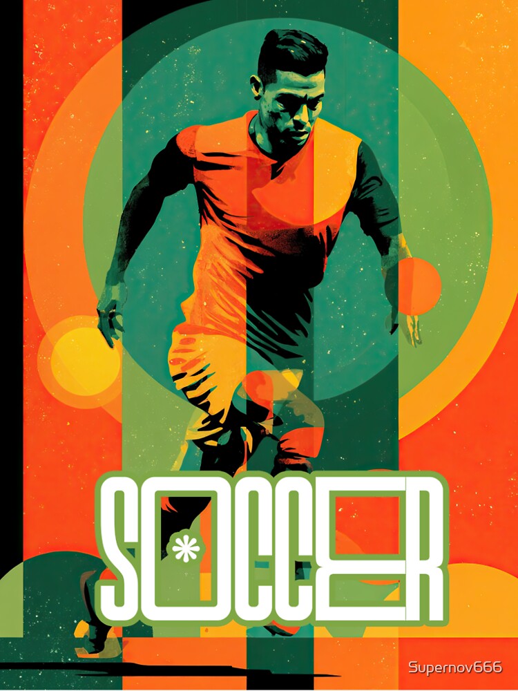 Wall Art - Postcard - Dynamic Soccer – Energy in Motion by ForeverPrintsOK