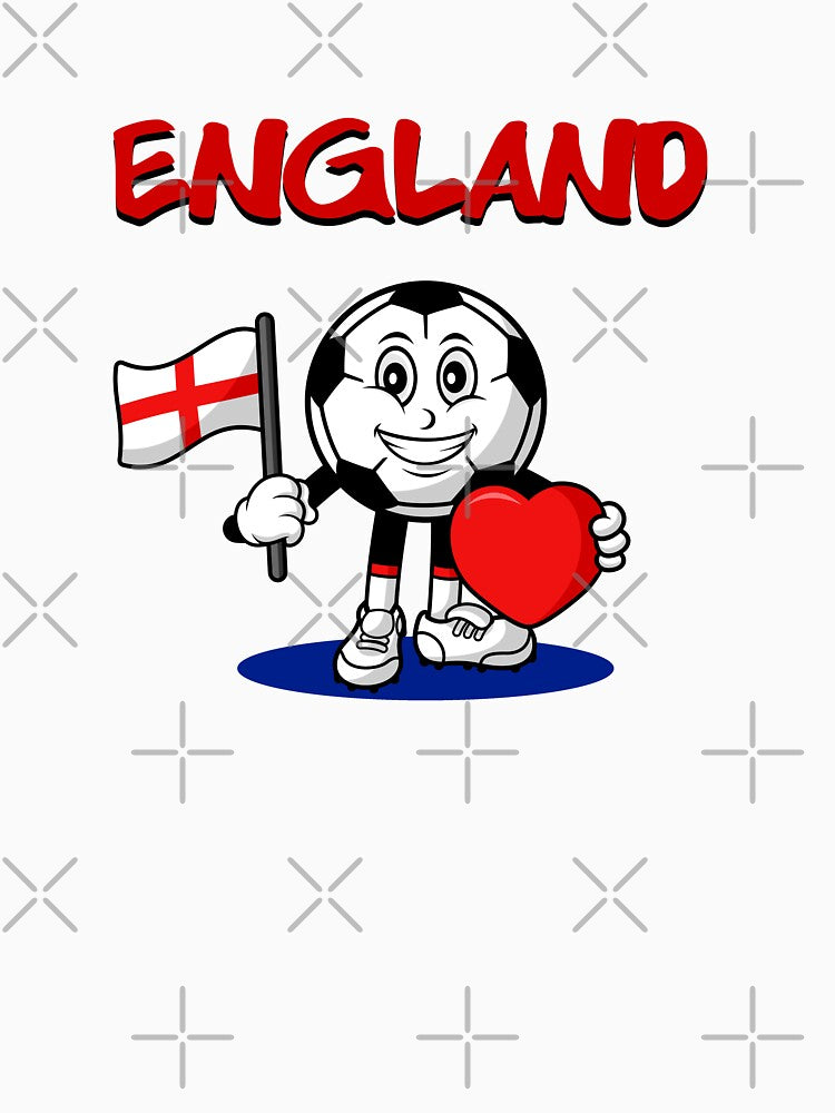 Cute England Football Lover Design by Salukeart