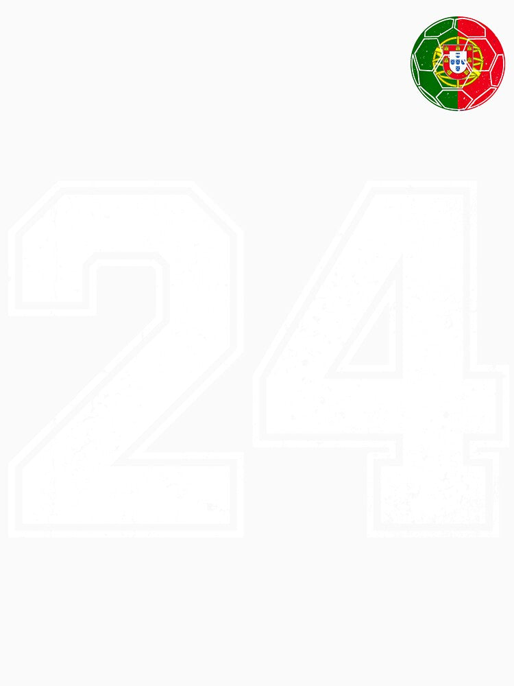 Portugal Soccer Number 24 Vintage Sports Fan by OliviaHayesArt