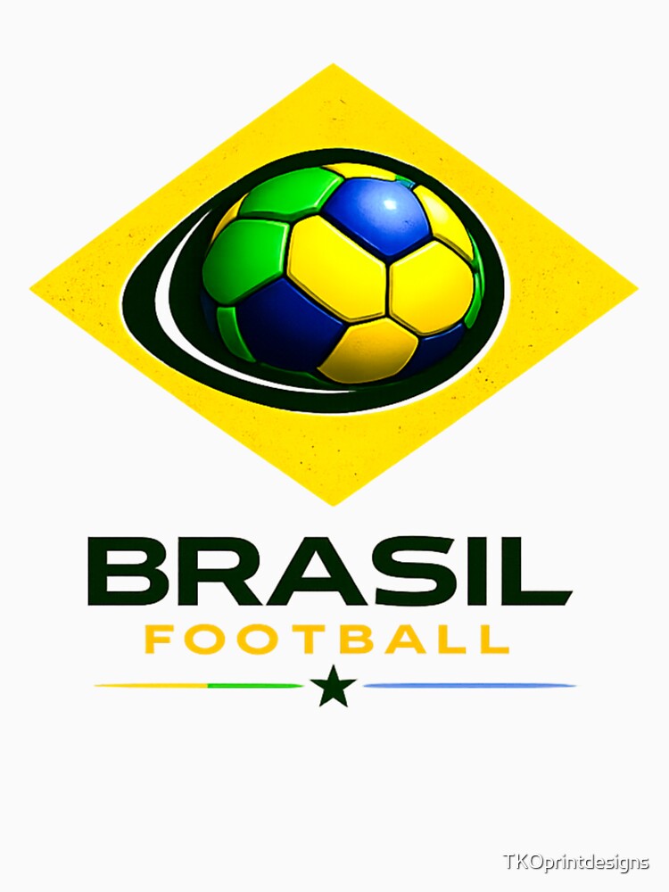 Brazil Football Color Blast Ultra Modern Minimal Soccer Design by TKOprintdesigns