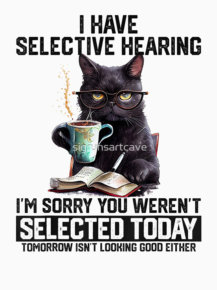 Selective Hearing Cat by sigrunsartcave