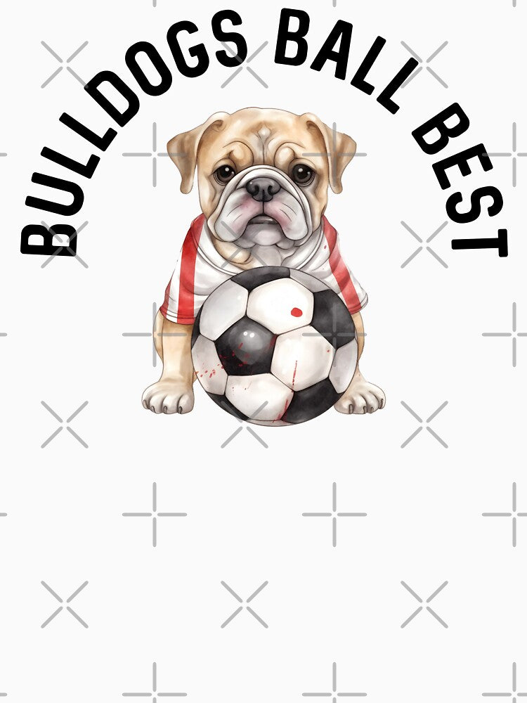 Soccer Player Dog Bulldog America 250 Soccer Mom English Football Puppy Lover by DogLover332