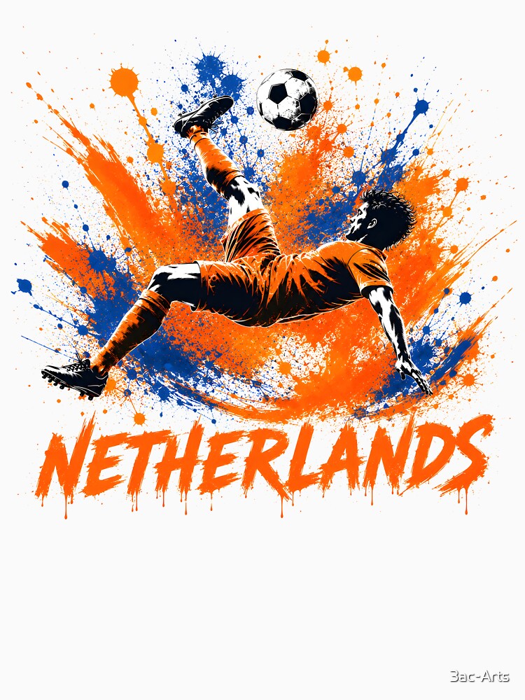 Oranje Spirit Soccer Shirt | Iconic Dutch Football Colors Tee | Netherlands Fan Pride Gift by 3ac-Arts