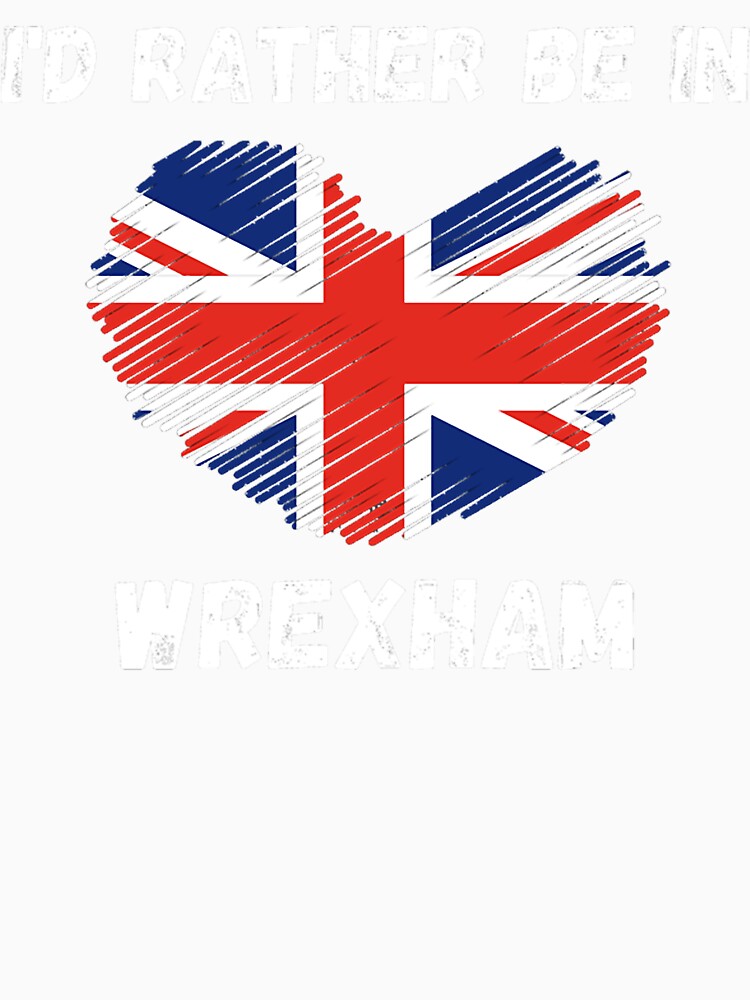 I_d Rather Be In Wrexham - Union Jack Heart by MimounArt