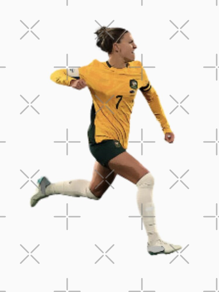 Steph Catley Matildas Goal Celebration by ijdesigns