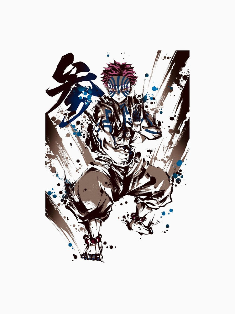 Ink Samurai Warrior – Japanese Anime Brush Style Design by Mr-MC-kitty