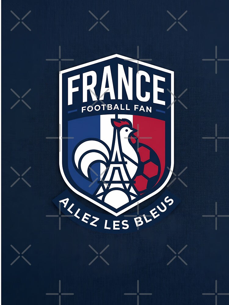 France Football Fan Crest by PixorStudio