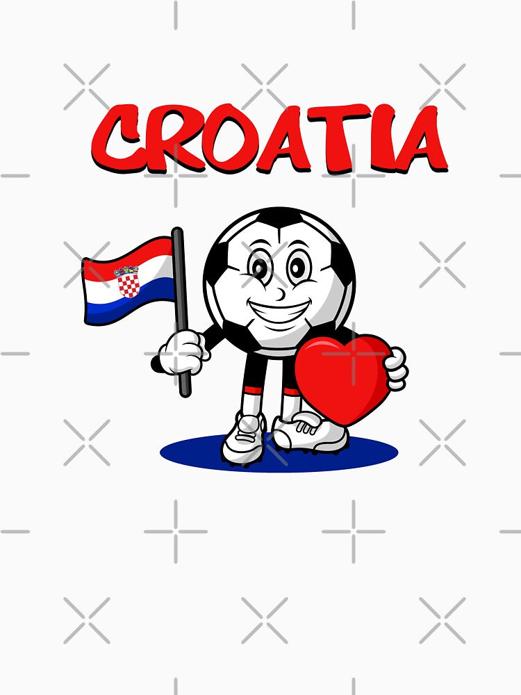 Cute Croatia Football Lover Design by Salukeart