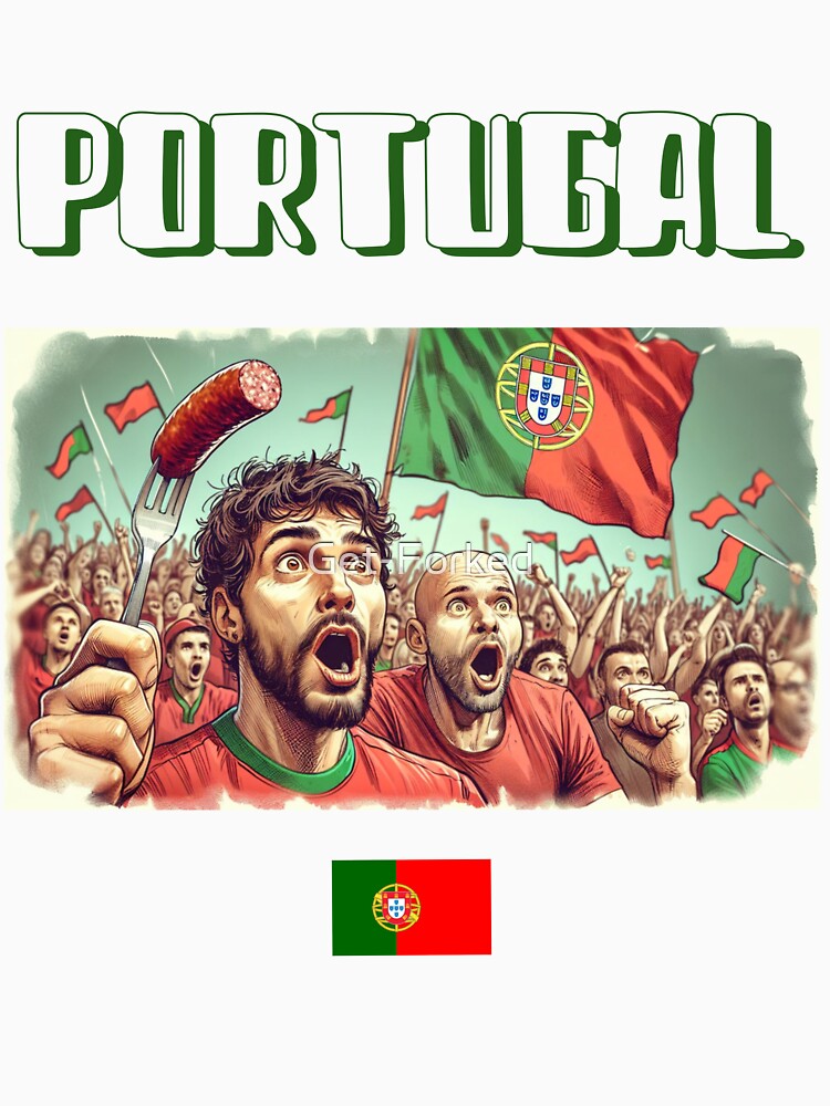 Portugal Fans Euro24, sausage on a Fork. by Get-Forked