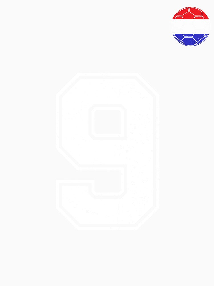 Netherlands Soccer Number 9 Vintage Sports Fan by LiviuGligoros