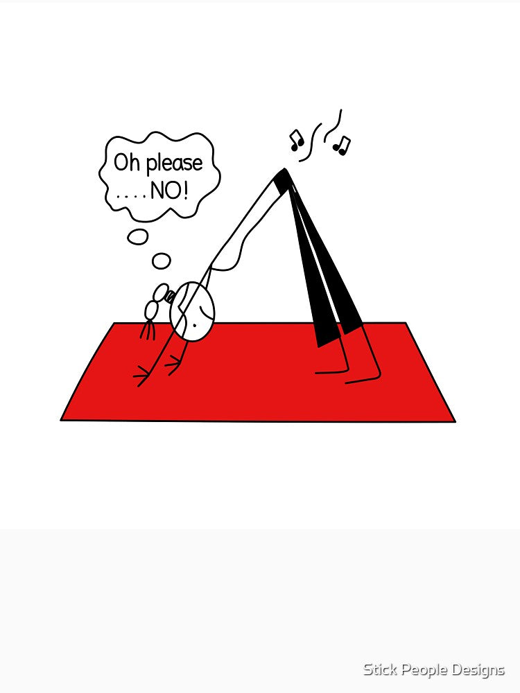 Yoga Humor Downward Dog Humor Fart Humor Shame by Stick People Designs