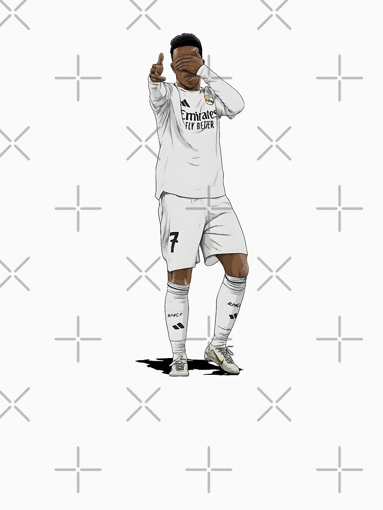 Vinicius Junior Goal Celebration Soccer Art by cartmaxx2