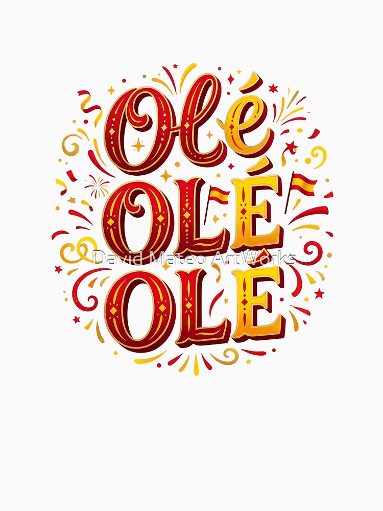 Ole Ole Ole — Festive Football Typography Mexican Style by David Mateo ArtWorks