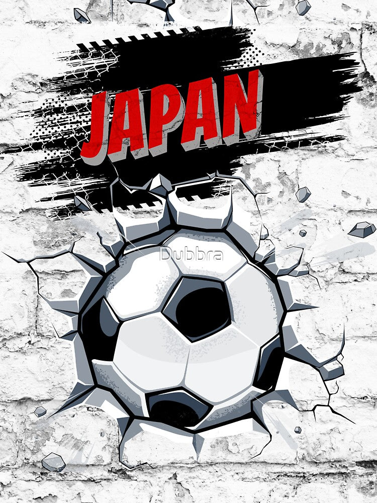 Japanese football Japan fan article football by Dubbra