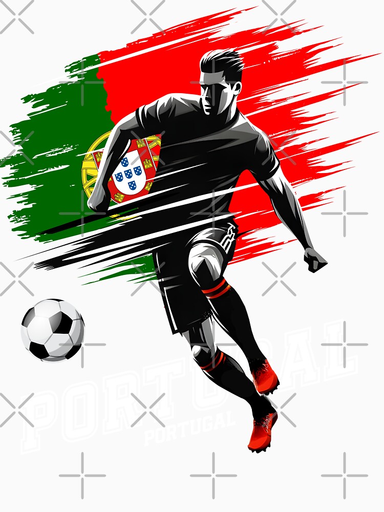 Football Soccer Portugal Portuguese Flag Banner Player by Infinitee8hirts