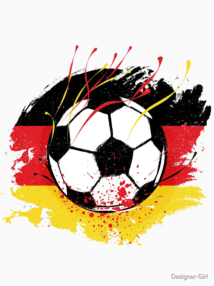 German Football German Flag Grunge Soccer Fan by Designer-Girl