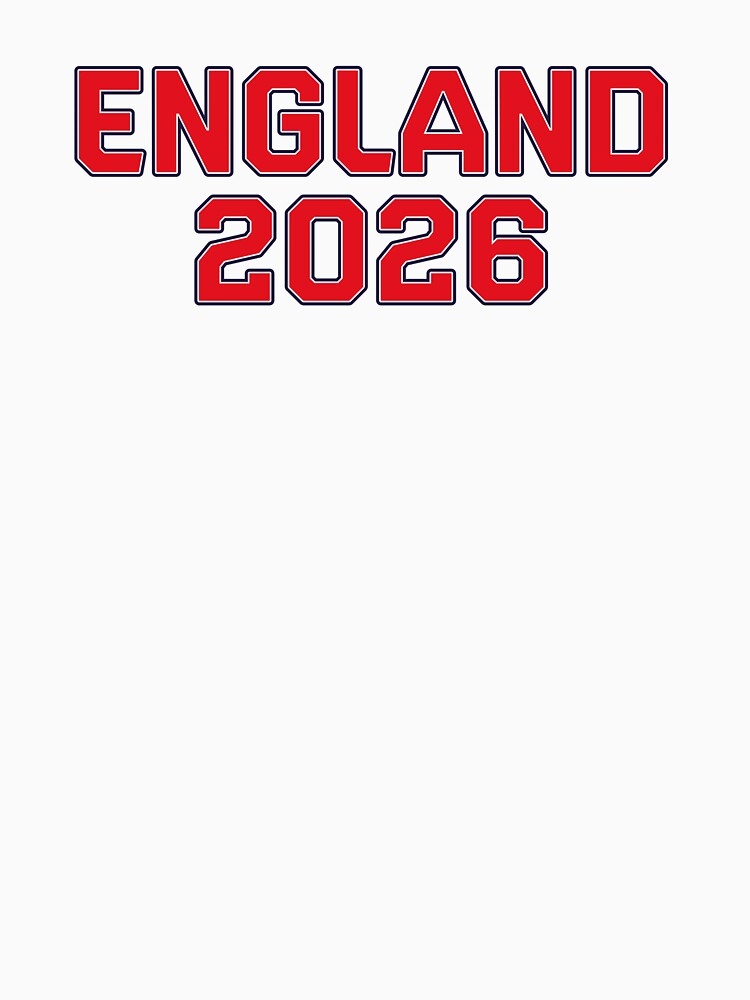 England 2026 World Cup (Red with White & Navy Outline) by STUDIO-72