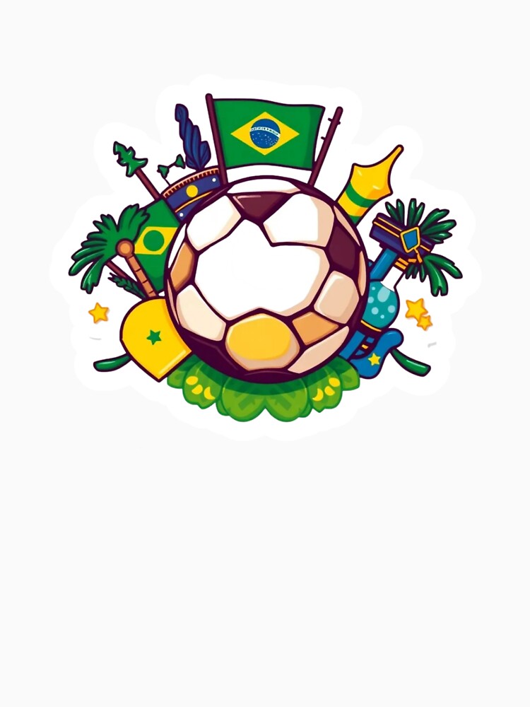 Keep Calm and Cheer Brazil | Funny Brazil Football Sticker by HC-Boutique