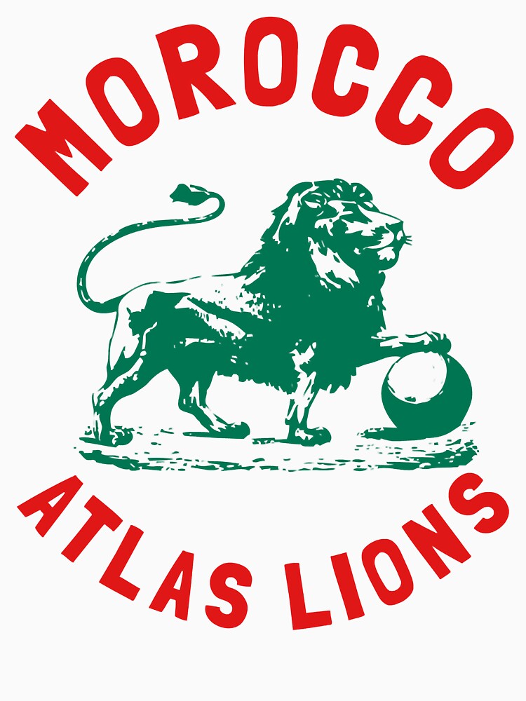 Morocco Jersey  Team Morocco Atlas Lions fans graphic tee by LAPSOStudios