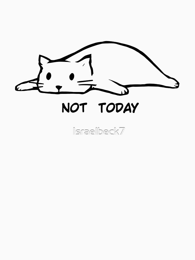 Cat - Not today by Israelbeck7