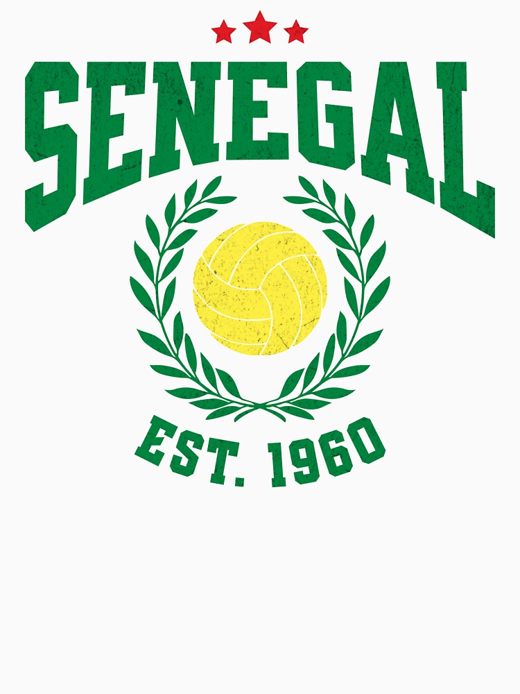 Senegal Football - Vintage National Pride Varsity by NiceTeeClub