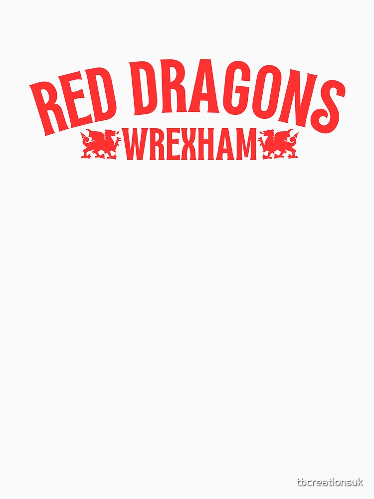 Red Dragons Soccer Wrexham Football by tbcreationsuk
