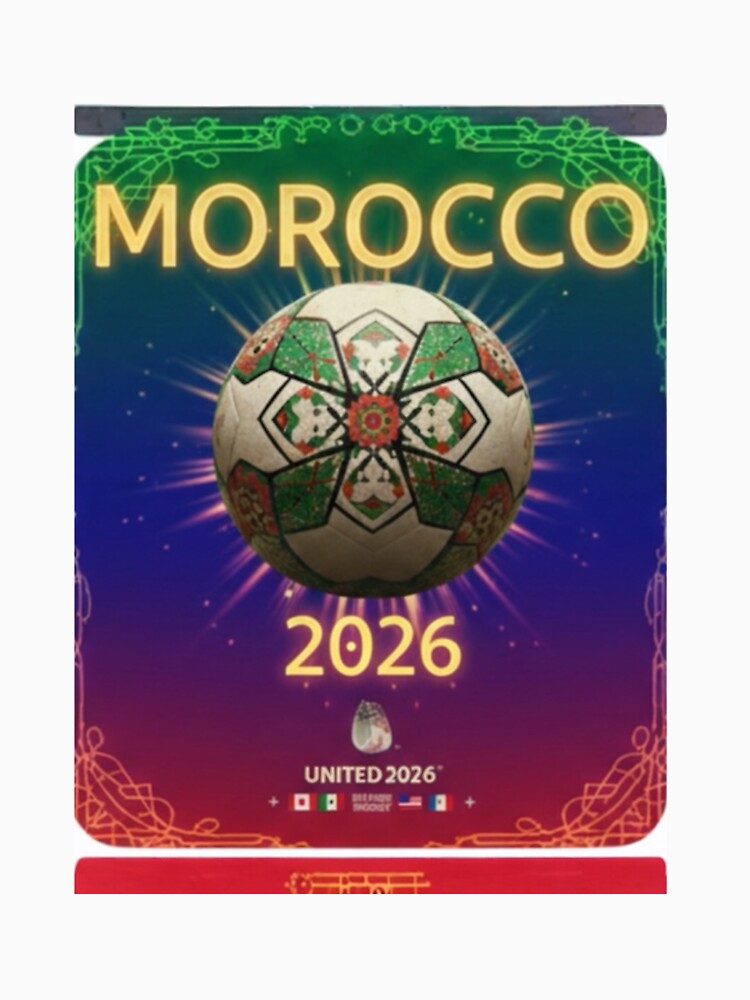 Morocco 2026 World Cup - Traditional Zellige Football Design by Moccroad