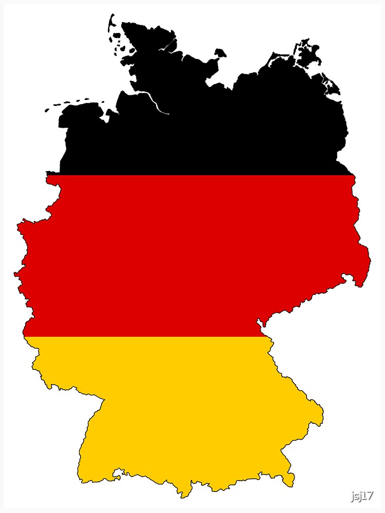 Germany Flag Map by jsj17