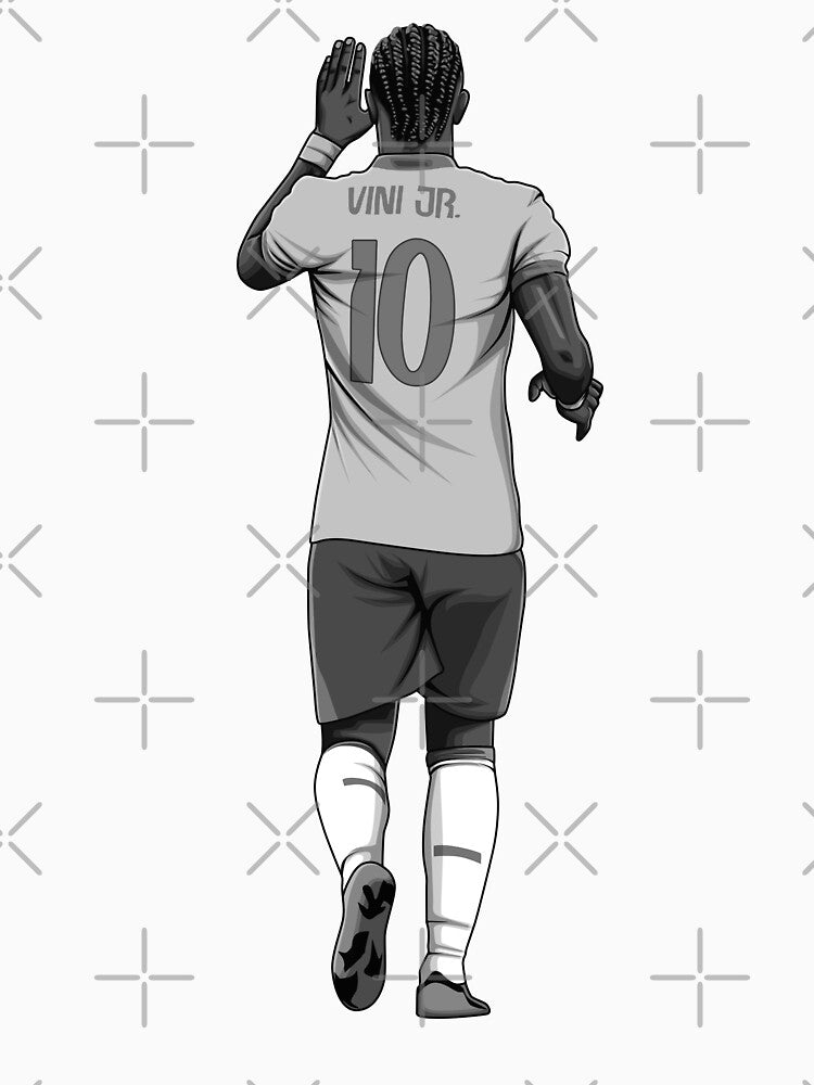 Vinicius Jr Black and White Version by Aldduardo