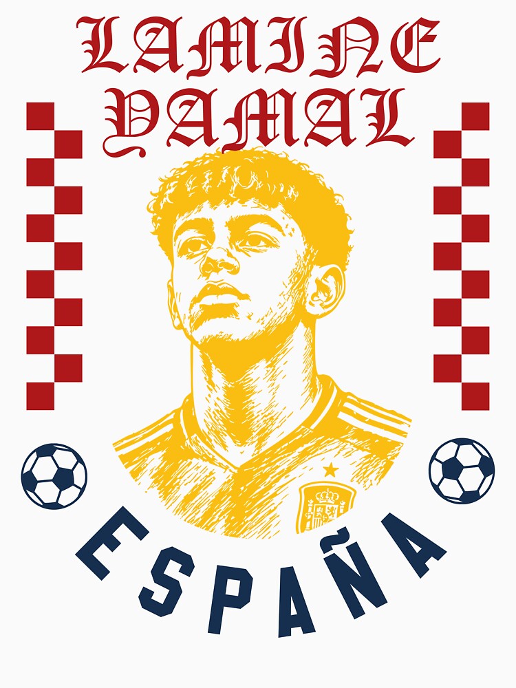 Lamine Yamal Spain Football Design Young Star World Cup Soccer Fan Art by Tattee