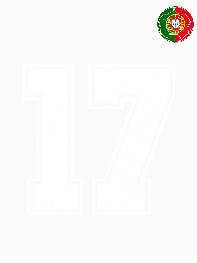 Portugal Soccer Number 17 Vintage Sports Fan by OliviaHayesArt