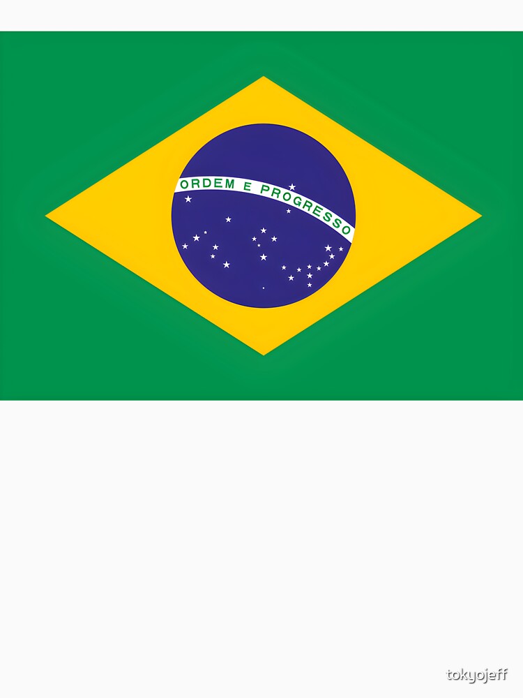 Brazil Flag T-Shirt | Brazilian Flag Graphic Tee by tokyojeff