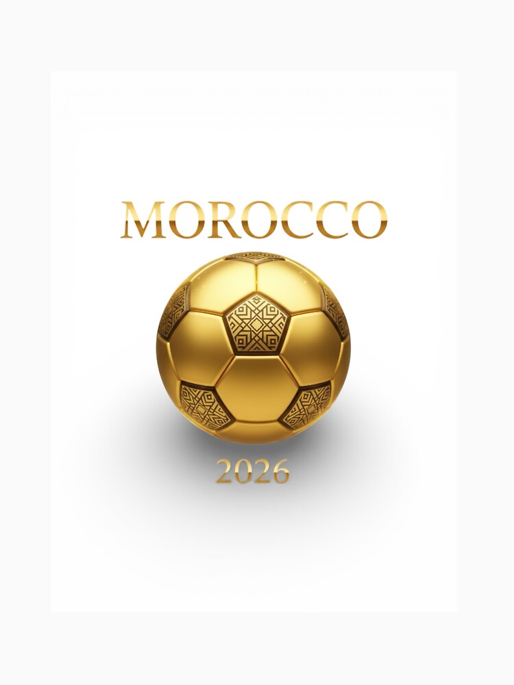 Copy of Morocco 2026 World Cup - Traditional Zellige Football Design by Moccroad