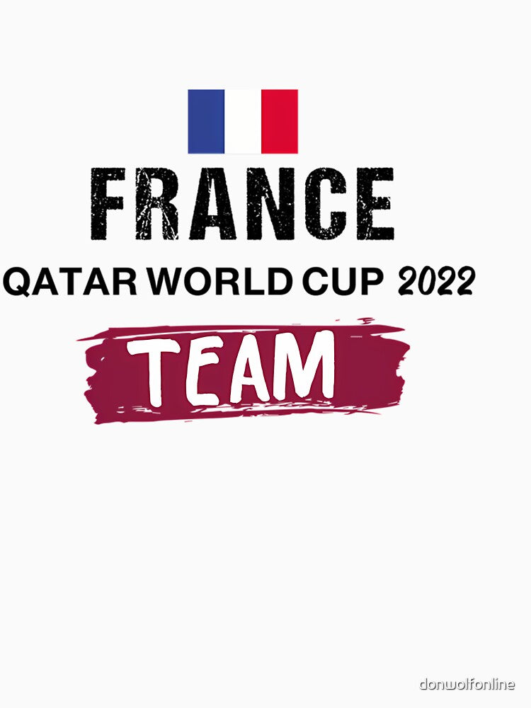 France  World Cup Football Soccer Fan Qatar 2022 by donwolfonline