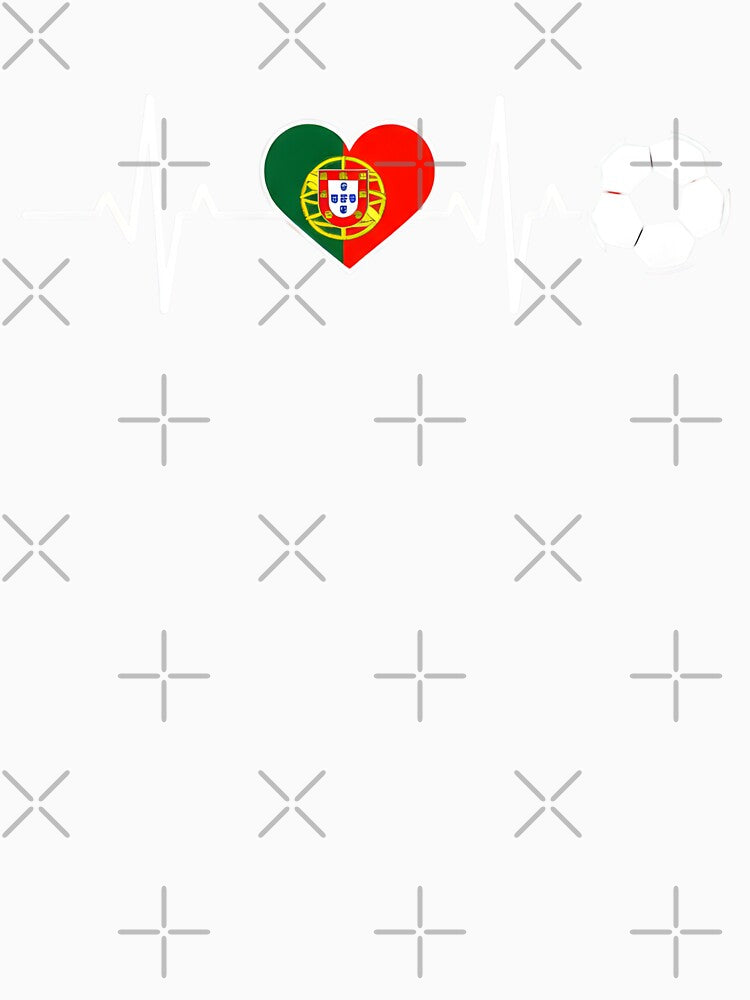 Portugal Football Heartbeat | Seleção Das Quinas Soccer Fan by dudelinart