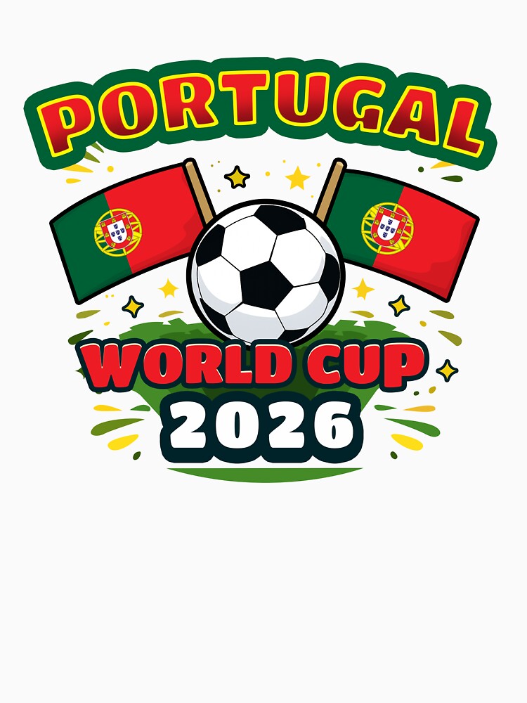 Portugal World Cup 2026 Shield – Minimal Football T-Shirt Design by Ramkumar2025
