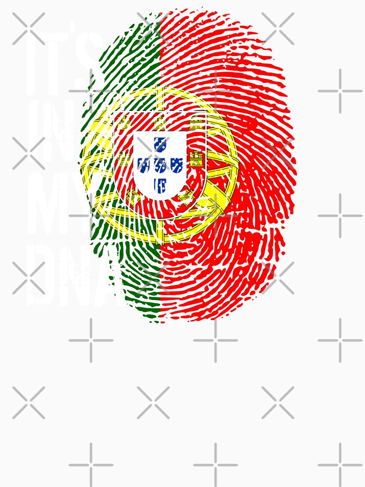 Portugal Flag Fingerprint - It's in my DNA Portuguese by PartyShirts1