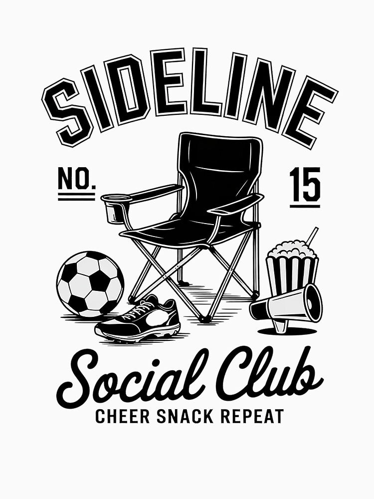 Women Sideline Social Club Soccer Mom Game Day Mothers Day by HaileyRobel