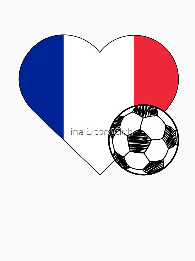 France Soccer Heart Design by FinalScoreClub
