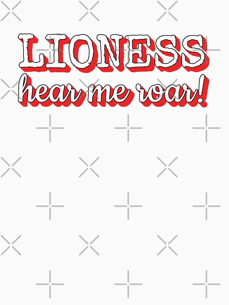 Fun Lioness Hear Me Roar Cool Women's Football Design by TrulyEpoque